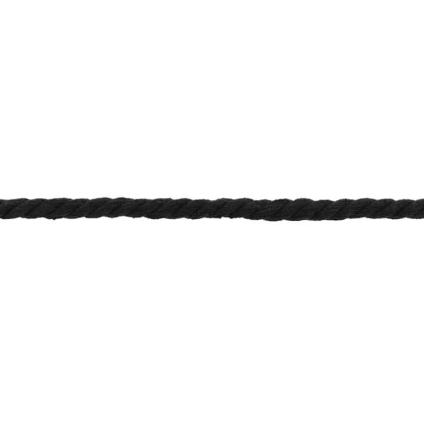 Kordelschnur gedreht Ø 8 mm Schwarz